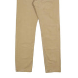 LEVI'S Mens Slim Beige Cotton Blend Trousers W29 L29 Stylish Zip Closure