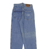 TRUSSARDI Womens Blue Regular Fit Straight Denim Medium Wash Jeans W26 L34