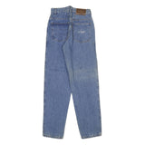 TRUSSARDI Womens Blue Regular Fit Straight Denim Medium Wash Jeans W26 L34