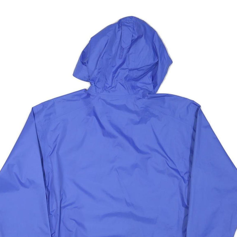 HELLY HANSEN Womens Blue Outdoor Jacket S Polyester Blend Plain Zip Hooded