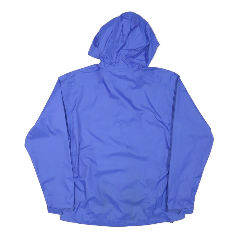 HELLY HANSEN Womens Blue Outdoor Jacket S Polyester Blend Plain Zip Hooded