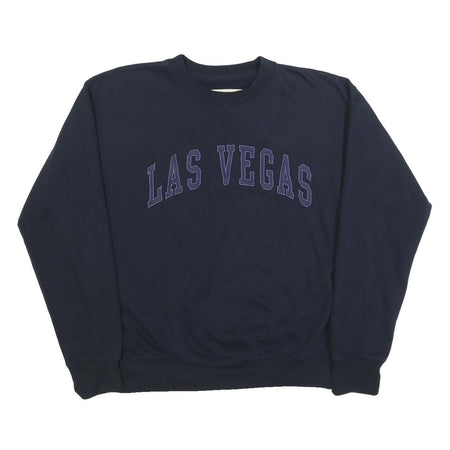 NEW YORK POPULAR Mens Blue Las Vegas Crew Neck L Cotton Blend Sweatshirt