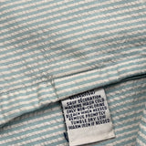 Ralph Lauren Striped Short Sleeve Shirt - Large Blue Cotton