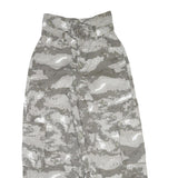 Womens Cotton Cargo Trousers W28 L30 Regular Fit Grey Camouflage Zip Closure