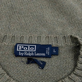 Polo By Ralph Lauren Sweater - Large Green Cotton