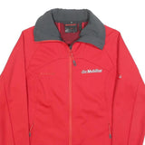 MAMMUT Womens Red Softshell Polyester Jacket M Outdoor Zip Collar Sport