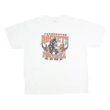 GILDAN Mens White Farmington Rockets Football Camp Single Stitch T-Shirt XL