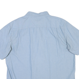 CARHARTT Mens Blue Short Sleeve Shirt 2XL Cotton Blend Workwear Casual