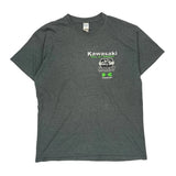 Raceway Park Gildan Graphic T-Shirt - Large Grey Cotton