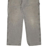 DICKIES Mens Regular Fit Beige Cotton Blend Carpenter Trousers W32 L30 Workwear