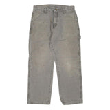 DICKIES Mens Regular Fit Beige Cotton Blend Carpenter Trousers W32 L30 Workwear