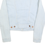 LEVI'S Womens Blue Cotton Denim Jacket M Button Closure Classic Fit Casual