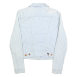 LEVI'S Womens Blue Cotton Denim Jacket M Button Closure Classic Fit Casual