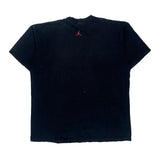 Air Max Jordan Graphic T-Shirt - Large Black Cotton