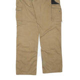 DICKIES Mens Cotton Blend Beige & Black Regular Fit Cargo Trousers W38 L34
