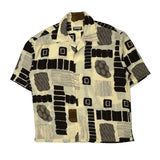 Mench Short Sleeve Shirt - XL Cream Viscose