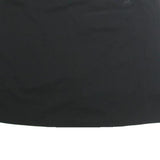 ADIDAS Womens Black Mini Cotton Blend Plain Skirt L Sports Casual Activewear