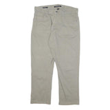 CALVIN KLEIN JEANS Mens Regular Fit Beige Cotton Blend Trousers W32 L26 Casual