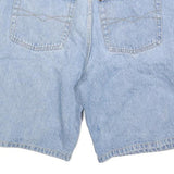 MCORVIS Mens Light Blue Denim Shorts M W32 Classic Cotton Blend Casual Fit