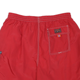 TOMMY HILFIGER Mens Red Cargo Shorts XL W32 Logo Pocket Drawstring Fit