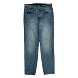 501 Levis Jeans - 26W US 2 Acid Wash Cotton