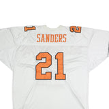 RUSSELL ATHLETIC Mens White & Orange Oklahoma State Graphic T-Shirt 2XL Short