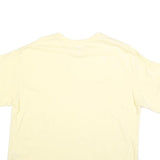 CHAMPION Womens Yellow Cotton Blend T-Shirt XL Short Sleeve Crew Neck Logo