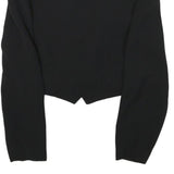 MUREK MODELL Womens Black & White Cropped Jacket UK 8 Polyester Classic Button