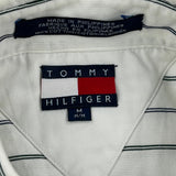 Tommy Hilfiger Striped Shirt - Medium White Cotton