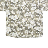 GEAR EXTREME Mens Beige & Cream Floral Synthetic Shirt 2XL Casual Summer Holiday