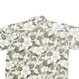 GEAR EXTREME Mens Beige & Cream Floral Synthetic Shirt 2XL Casual Summer Holiday