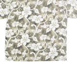 GEAR EXTREME Mens Beige & Cream Floral Synthetic Shirt 2XL Casual Summer Holiday