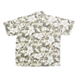 GEAR EXTREME Mens Beige & Cream Floral Synthetic Shirt 2XL Casual Summer Holiday