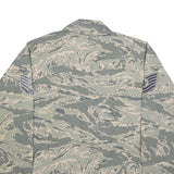 EXCELL MANUFACTURING Mens Blue Plain Cotton Blend Military Style L Jacket Button