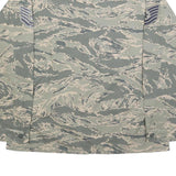 EXCELL MANUFACTURING Mens Blue Plain Cotton Blend Military Style L Jacket Button