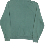GUESS Mens Green Pullover Hoodie S Cotton Blend Logo Print