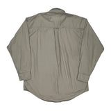 Chaps Ralph Lauren Shirt - Large Beige Cotton