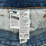 Levis Denim Shorts - 36W 10L Dark Wash Cotton