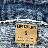 Age 5 True Religion Contrast Stitch Jeans - 2XS Blue Denim
