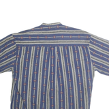 IVY CLUB Mens Blue Pattern Shirt L Casual Button Cotton Summer
