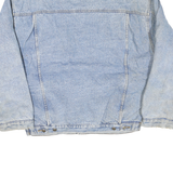 CLUB INTERNATIONAL Mens Blue Denim Jacket M Cotton Blend Button Casual Classic