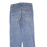 DICKIES Mens Jeans Blue Regular Straight Denim Medium W29 L30 Painted Design