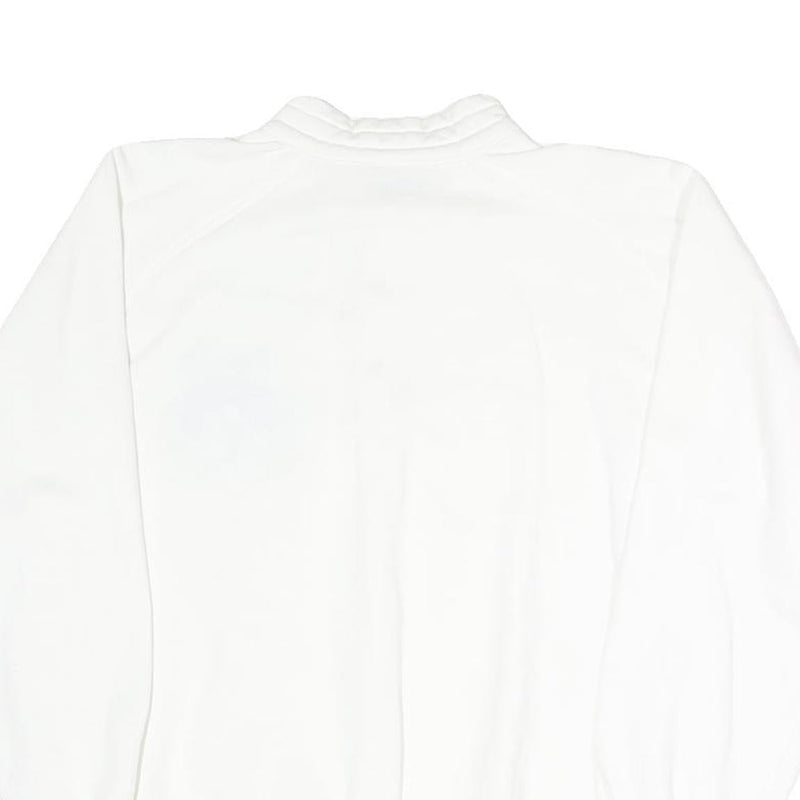 ODLO Mens White DAVOS Crew Neck S Cotton Blend Pullover Sweatshirt