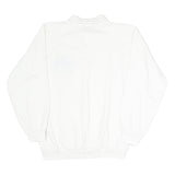 ODLO Mens White DAVOS Crew Neck S Cotton Blend Pullover Sweatshirt