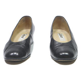 GABOR Womens Black Leather Pump Shoes UK 6 Classic Low Heel Elegant