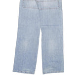TAKE TWO Womens Jeans Blue Relaxed Straight Denim Light W28 L33 Casual Zip