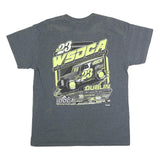 GILDAN Mens Grey Western States Dwarf Car Nationals Graphic T-Shirt L Short