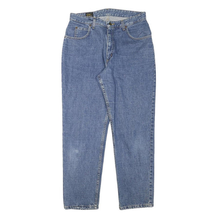 LEE Mens Relaxed Blue Denim Jeans W32 L29 Classic Cotton Blend Zip