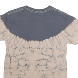 KISS Mens Beige & Grey Destroyer Graphic T-Shirt S Short Sleeve Crew Neck Rock