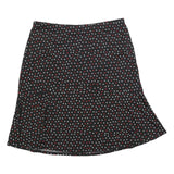 BIAGGINI Womens Black Polka Dot Flare Knee Length Polyester Blend Skirt 2XL